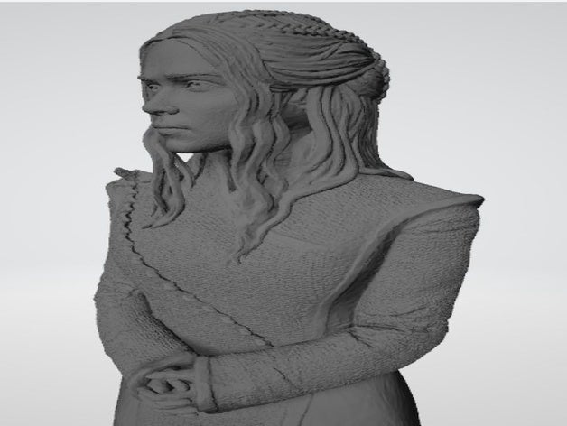 daenerys targaryen, game thrones yeni heykel heykeller 3D print model - Mito3D