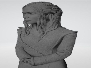 daenerys targaryen game thrones sculpture new sculptures 3d print model - Mito3D