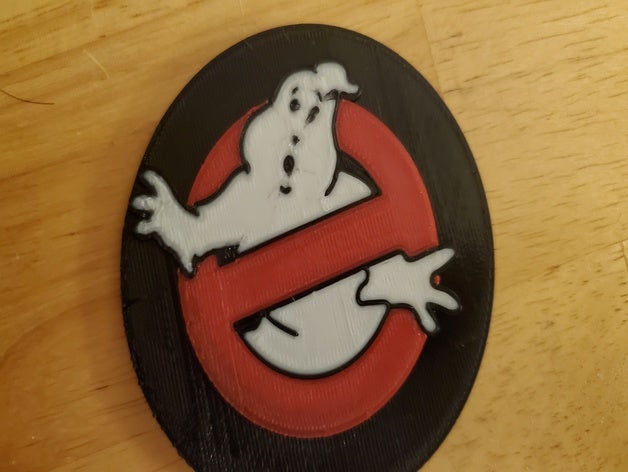 ghost busters logo Schilder & logos ghostbusters mmu multicolor multimaterial palette palette2 universal 3D print model - Mito3D