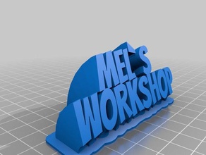 mel ' s workshop office kundengebundene 3d print model - Mito3D