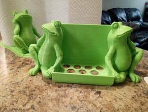 frog soap dish bathroom 3d print model - Mito3D