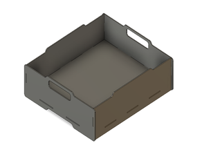 lasercut stackable box organization laser cutter organizer 3d print model - Mito3D