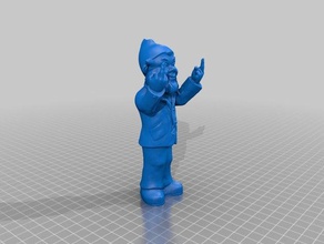 extra rude gnome models finger flip off funny remix lol middle 3d print model - Mito3D