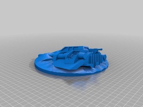 se estrelló aire speeder remix vehículos 3d print model - Mito3D