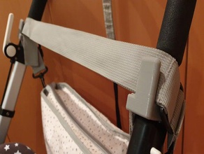bugaboo camaleon stroller clip bag frame dimensions 12x30mm 3d print model - Mito3D