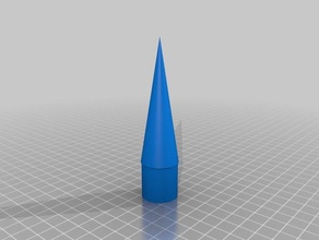 basic nose cone 25x24x80 vehicles customized 3d print model - Mito3D