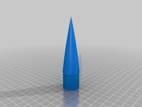 parabolica naso cono 25x24x80 p 100 i veicoli su misura 3d print model - Mito3D