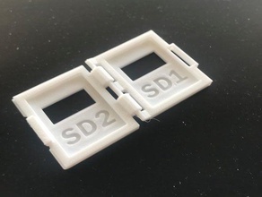 folding sd card holder electronics organisation organization organizer sketchup 3d print model - Mito3D