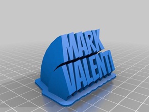 marque valenti bureau de personnalisé 3d print model - Mito3D