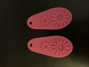 Sonnenblumen-Ohrringe Ohrringe Ohrring 3d print model - Mito3D