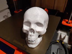 hollow skull container containers remix 3d print model - Mito3D