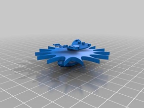 sun butterfly ring rings 3d print model - Mito3D