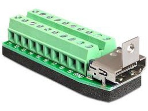 box delock adapter hdmi female terminal block 20pin 65168 parts 3d print model - Mito3D