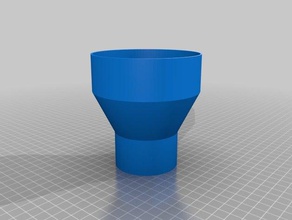 100mm 58mm adapter parts customized 3d print model - Mito3D