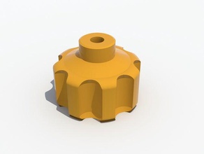 knob m6-40 - molette tools 40mm fixation knobs scroll wheel tool holder vis m6 3d print model - Mito3D