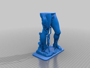 david michelangelo 2 parça heykeller 3d print model - Mito3D