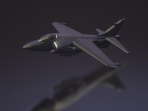 sea harrier frs1 vehicles fighter jet model raf royal navy stovl vtol wargaming 3d print model - Mito3D