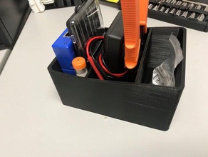 wavy bin organization desk organizer tool holder storage 3d print model - Mito3D