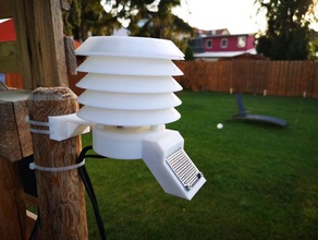 rain sensor holder weather station outdoor & garden 3d print model - Mito3D