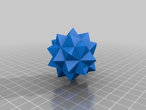 compound 5 octahedra 3d-drucken Oktaeder torture test 3d print model - Mito3D