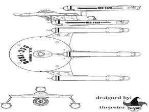 manta-ray classe tmp tos des véhicules kit bash de modèle navire l'espace fédération star trek jouet 3d print model - Mito3D