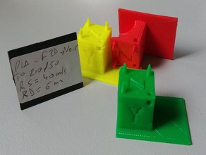 jp étalonnage cube L'impression 3d tests l'étalonnage test d'étalonnage 3d print model - Mito3D