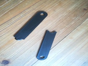 door lock cover replacement parts handle sliding 3d print model - Mito3D