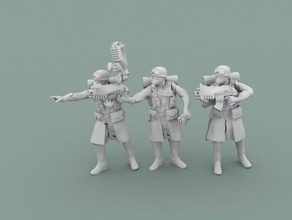 legion metal squadleaders toy & game accessories 40k astra militarum imperial guard warhammer40k warhammer wh40k 3d print model - Mito3D