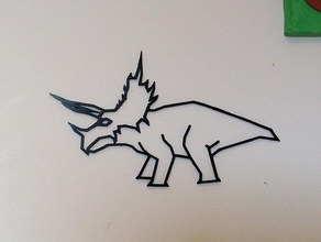 triceratops art 3d print model - Mito3D