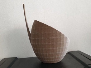 oak plant nut decor flower vase vases 3d print model - Mito3D