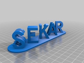 sekar meena signs & logos customized 3d print model - Mito3D