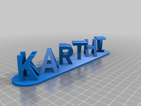 karthi navya segni e loghi su misura 3d print model - Mito3D