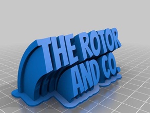 le rotor bureau de personnalisé 3d print model - Mito3D