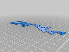 my customized cellular automata bookmarks 2 2d art 3d print model - Mito3D