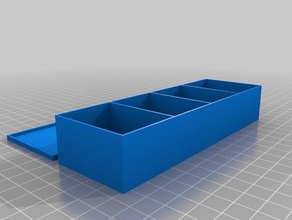 my customized simple parametric storage box containers 3d print model - Mito3D