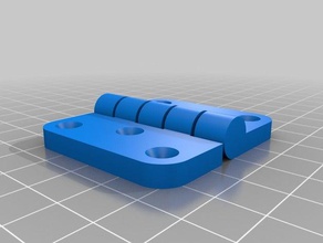 lock box hinge countersunk parts customized 3d print model - Mito3D