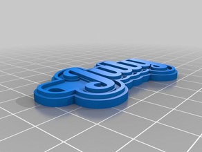 llavero july keychains customized 3d print model - Mito3D