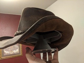 hat stand no supports accessories aussie australia cowboy 3d print model - Mito3D