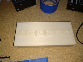 19mm honda wheel lock key master set box tool holders & boxes 3d print model - Mito3D