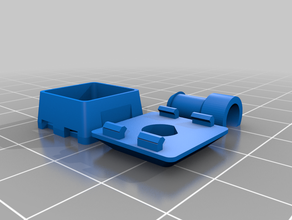 parametric 3d printable mechanical keyboard switch using compliant spring computer 3d print model - Mito3D