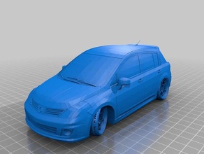 nissan tiida 2007 vehicles vehicle 3d print model - Mito3D
