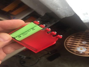 ricarica della batteria caso l'elettronica batterie aaa aa la coperchio porta 3d print model - Mito3D