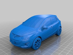 mazda2 de 2011 veículos mazda do veículo 3d print model - Mito3D