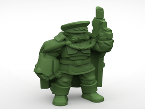 commander commissar toys & games 40k astra militarum guard imperial 3d print model - Mito3D