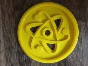 atom cookie cutter 3d printing cutters biology sience 3d print model - Mito3D