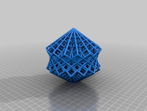 il mio personalizzato reticolo cubo v2 nuove opzioni matematica arte su misura 3d print model - Mito3D