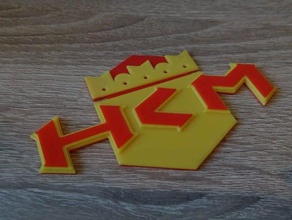 3d logo hkm zvolen l'hockey la slovacchia 3d print model - Mito3D