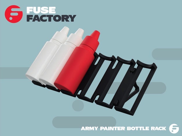army painter bottle rack tool holders & boxes holder bracket drawer kreator model painting paint storage vallejo warpaints 3D print model - Mito3D