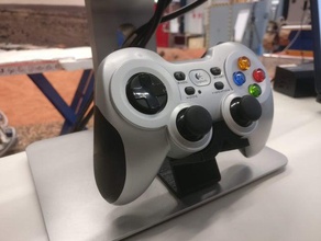 melhorado suporte da logitech f710 f510 f310 controlador jogos de vídeo gamepad titular joystick stand 3d print model - Mito3D