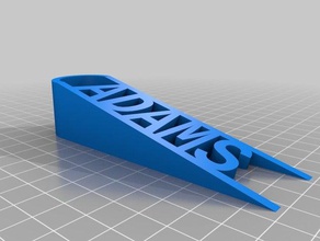 adams de la oficina personalizado 3d print model - Mito3D